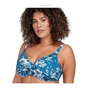 Artesands Fleur Du Champ Monet Soft Cup Underwire Bikini Top - Cerulean NWT